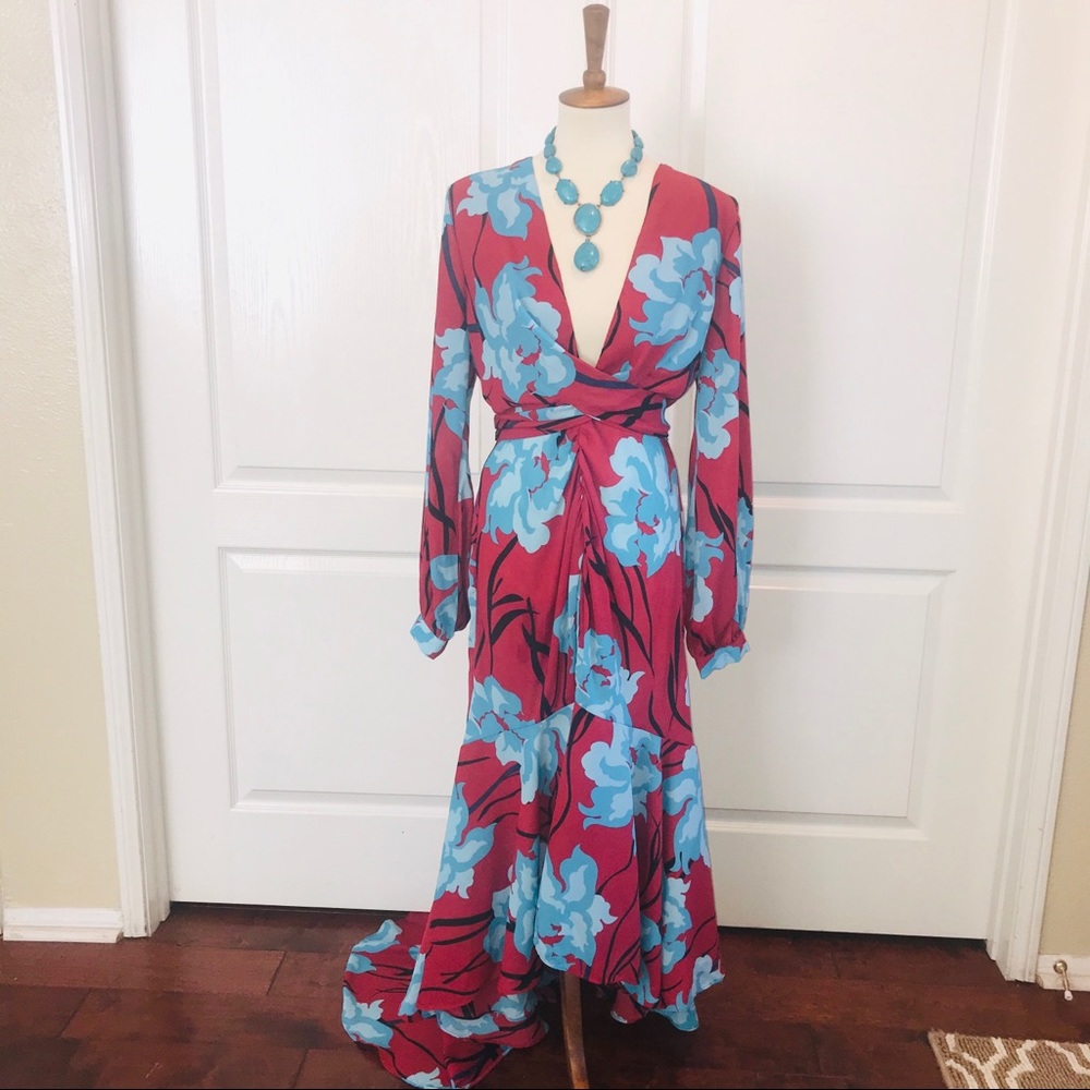 High-Low NWT Fashion Nova faux wrap dress